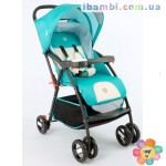 Коляска прогулочная JOY С 958 БИРЮЗОВАЯ